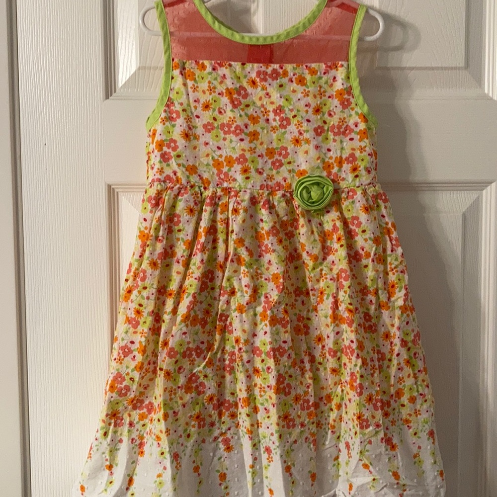 Short-Sleeve Floral Dress